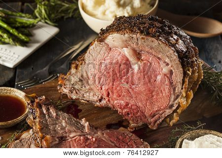 Homemade Grass Fed Prime Rib Roast