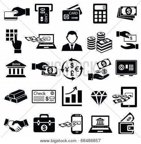 Finance Money Icon Set,