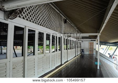 Corridor of Masjid Tanjung Api at Kuantan, Malaysia