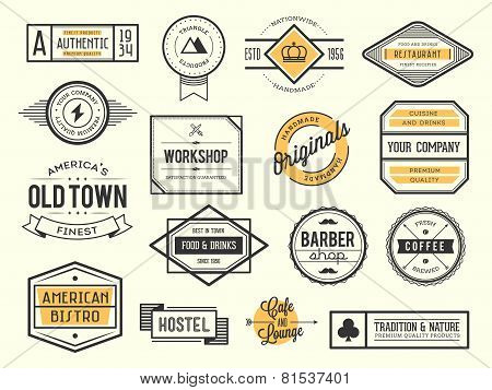 Set Of Vintage Logos, Badges And Labels