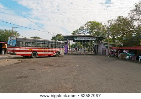 Terminal Bus Station In Jerantut. Malaysia