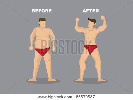 Effective Weight Loss Vector Illustration