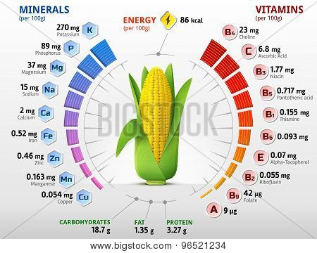 Vitamins And Minerals Of Corn Cob