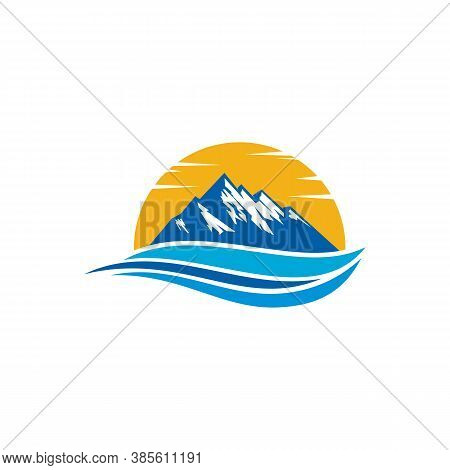 Mountains. Mountain Logo Vector. Mountain Icon Vector. Mountain Icon Flat. Mountains Logo. Hill Logo