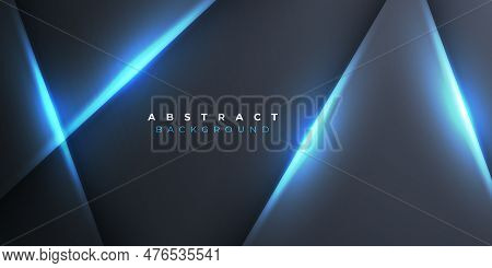 Abstract Blue Technology Background Design. Vector Illustration