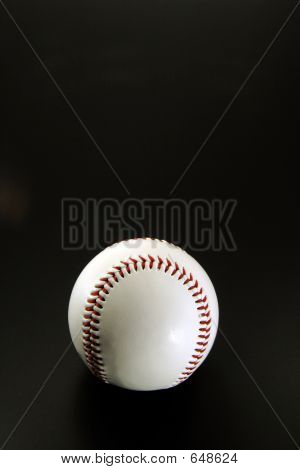 Baseball On Black