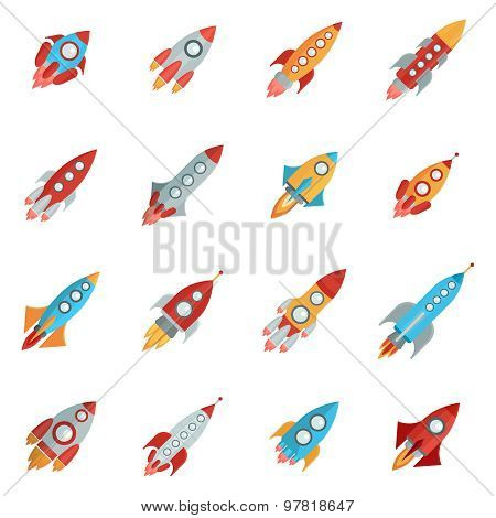 Rocket Icons Set