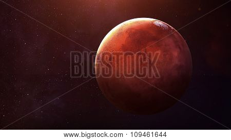 Mars - High resolution best quality solar system planet. All the planets available. This image eleme