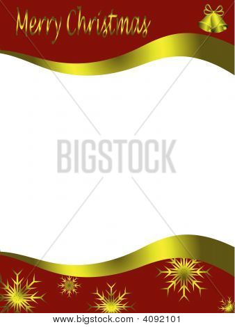 Vector Christmas Letter Template