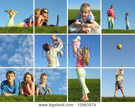 Familie Montage