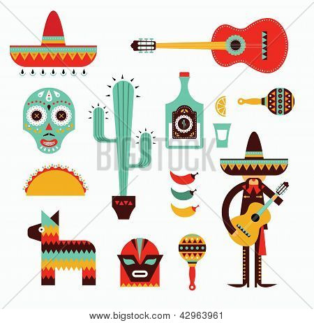 Mexico icons