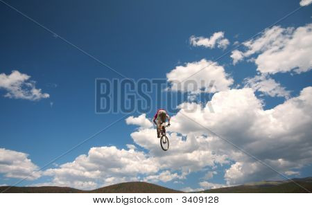 Bike In Flight