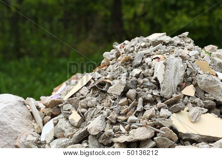 Full Construction Waste Debris Rubble Bags