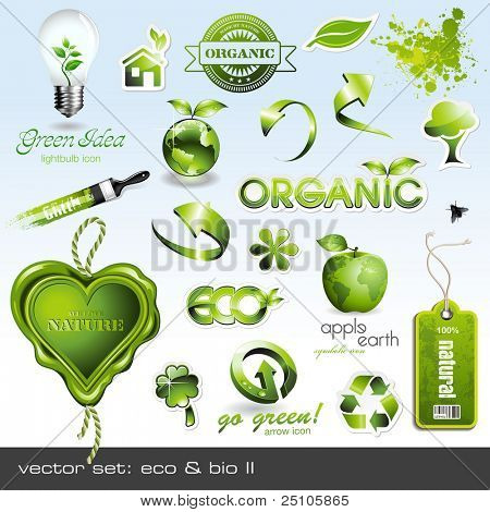 vector icons: eco & bio II