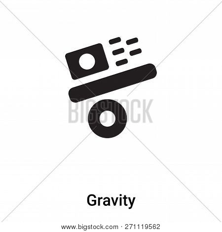 Gravity Icon In Trendy Design Style. Gravity Icon Isolated On White Background. Gravity Vector Icon 