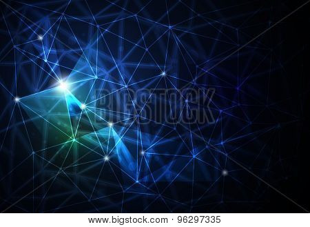 Abstract Futuristic - Molecules Technology Background