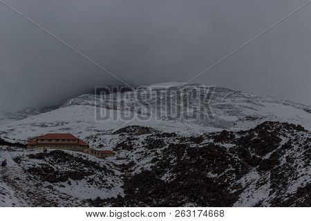 View On The Strato Vulcano Cotopaxi, Ecuador