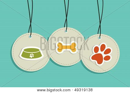 Hanging Pet Badges Set.