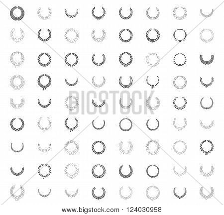 Design element wreath. Laurel wreath Icon Vector. Laurel wreath Icon JPG. Laurel wreath Icon Art. Laurel wreath Icon Image. Laurel wreath Icon AI. Laurel wreath Icon Drawing.Icon set. Vector  brush.