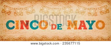 Cinco De Mayo Fun Mexican Typography Web Banner