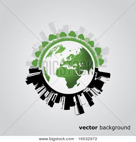 Eco Globe Vector