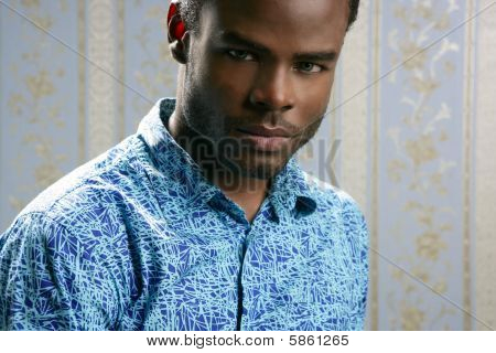 African American Young Handsome Man Portrait