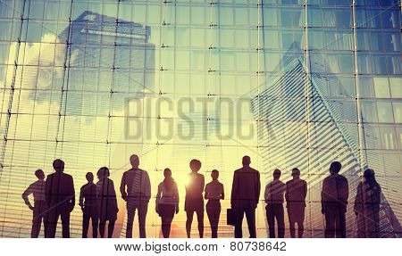 Business People Inspiration Goals Mission Growth Success Concept