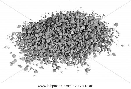 Rendered Image of Rock Rubble