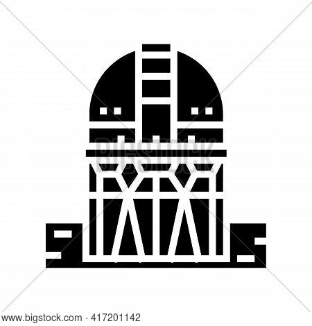 Building Planetarium Line Icon Vector. Building Planetarium Sign. Isolated Contour Symbol Black Illu