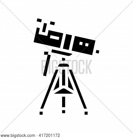 Reflector Planetarium Line Icon Vector. Reflector Planetarium Sign. Isolated Contour Symbol Black Il