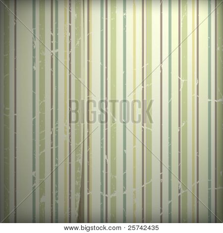 Grunge retro 70s striped wallpaper