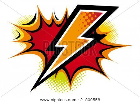 Comic flash. Vector