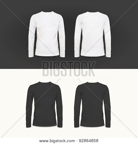 Vector t-shirt, polo shirt and sweatshirt design template.