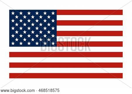 Flag Of Usa. American Flag Vector Background