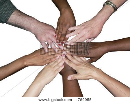 Diverse Team Stacked Hands