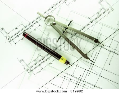 Technical Pen & Compass