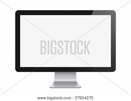 Modern Computer Monitor Isolated