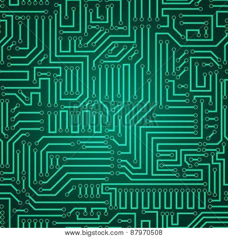 Circuit Board Seamless Pattern