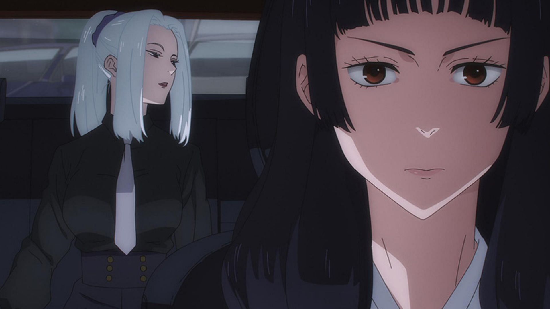 Mei Mei and Utahime as seen in Jujutsu Kaisen season 2 episode 1 preview (Image via MAPPA)