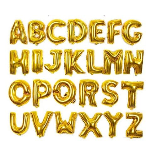 Foil Balloon Alphabets 1pc