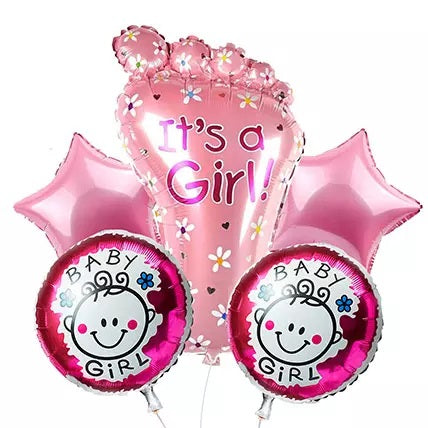 Girl Foil Balloon Pack of 5