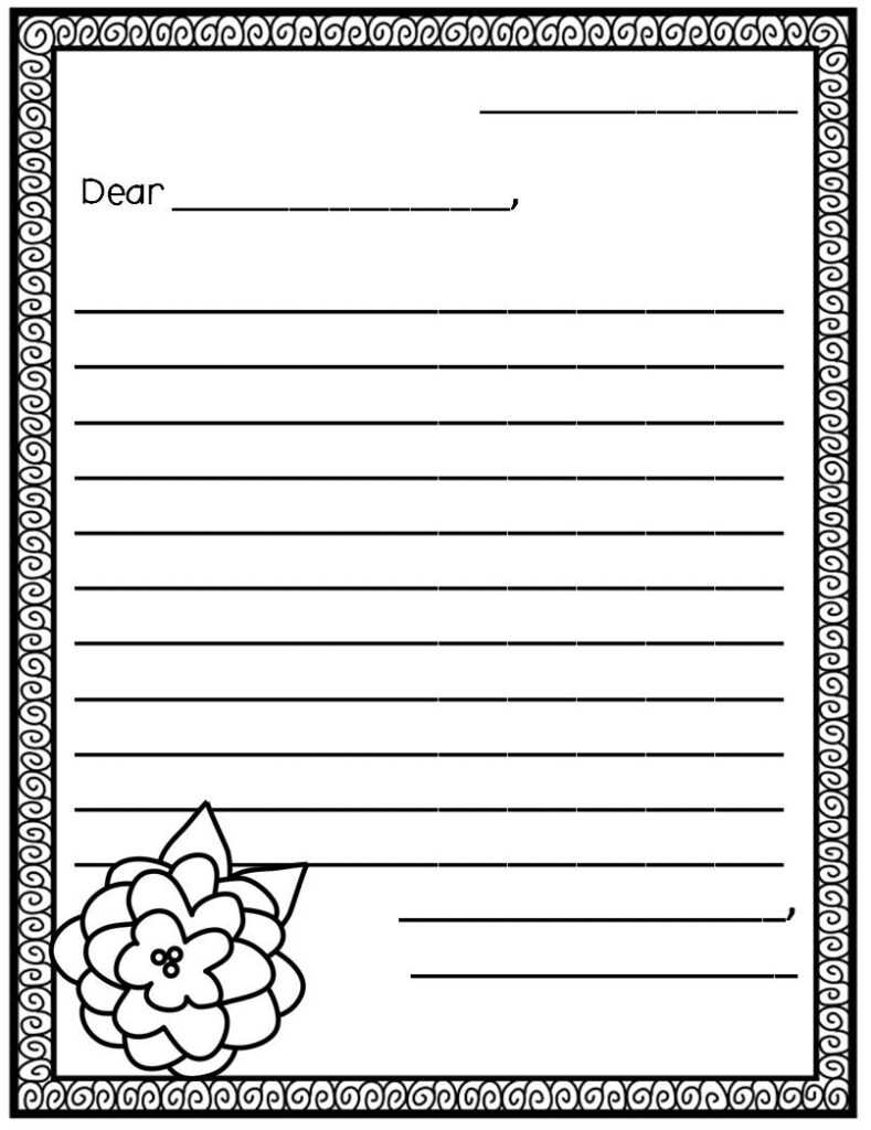 Letter Writing Template Free