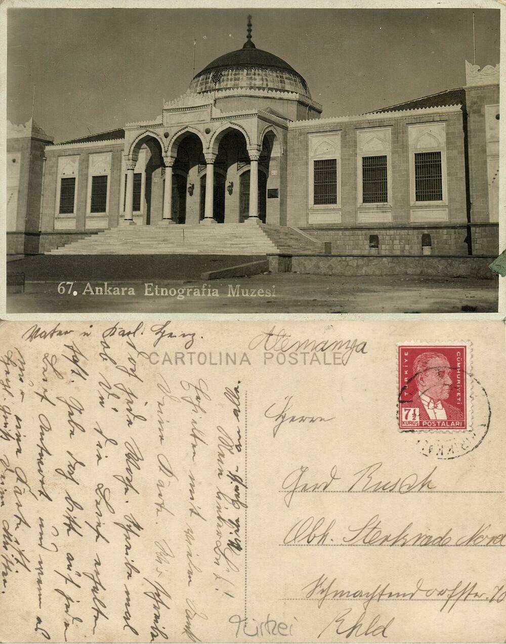 turkey, ANKARA, Ethnography Museum, Etnografya Müzesi (1930s) RPPC ...