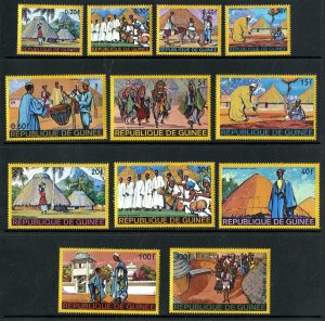 Guinea MNH 493-503,C100 Coyah Homes & People Of Africa SCV 9.05