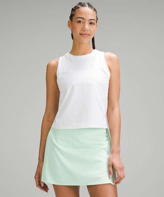 Lululemon Grid-Texture Tennis Tank Top - Maldives Green - lulu fanatics