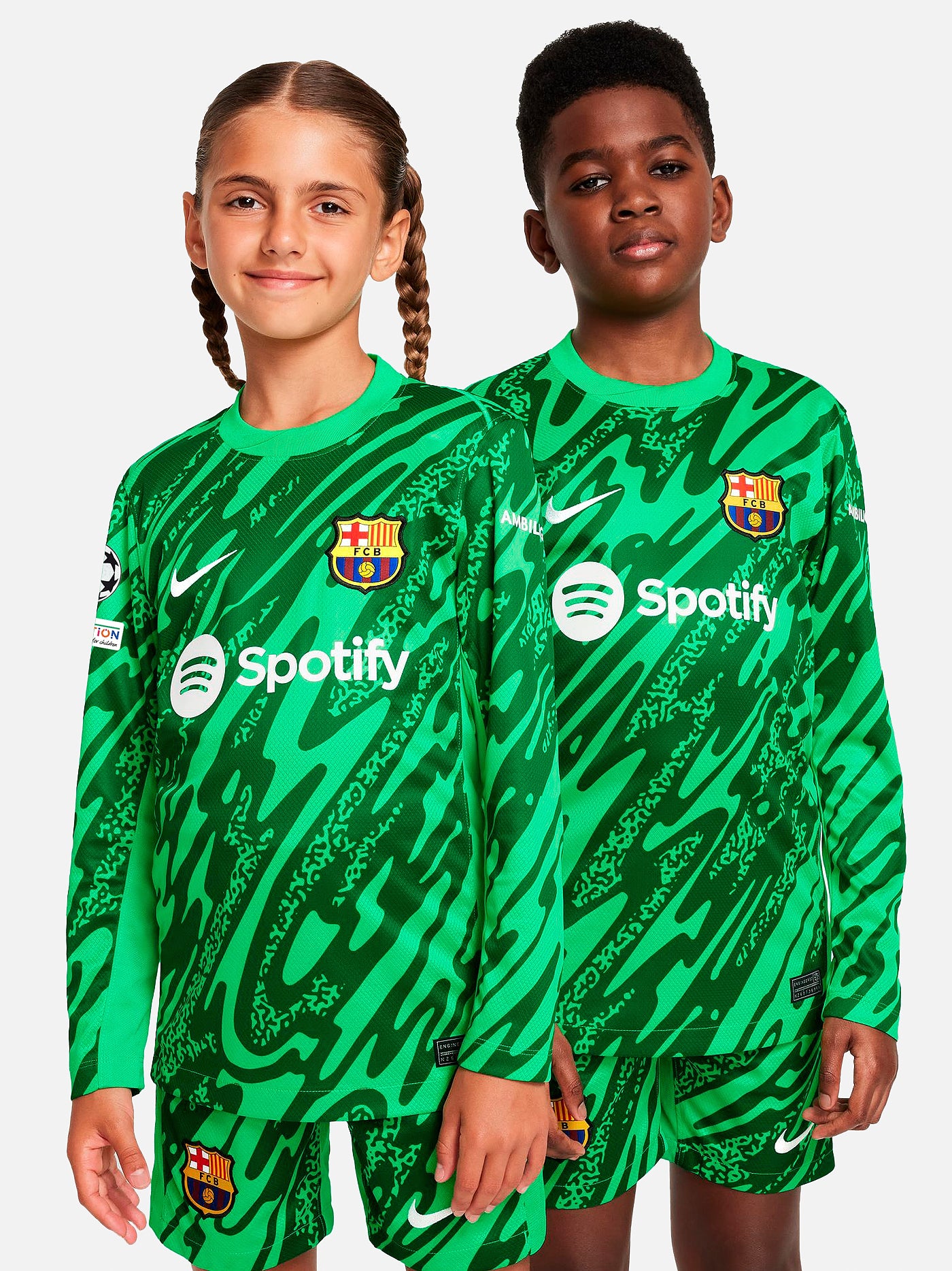 UCL Junior goalkeeper jersey 24/25 FC Barcelona