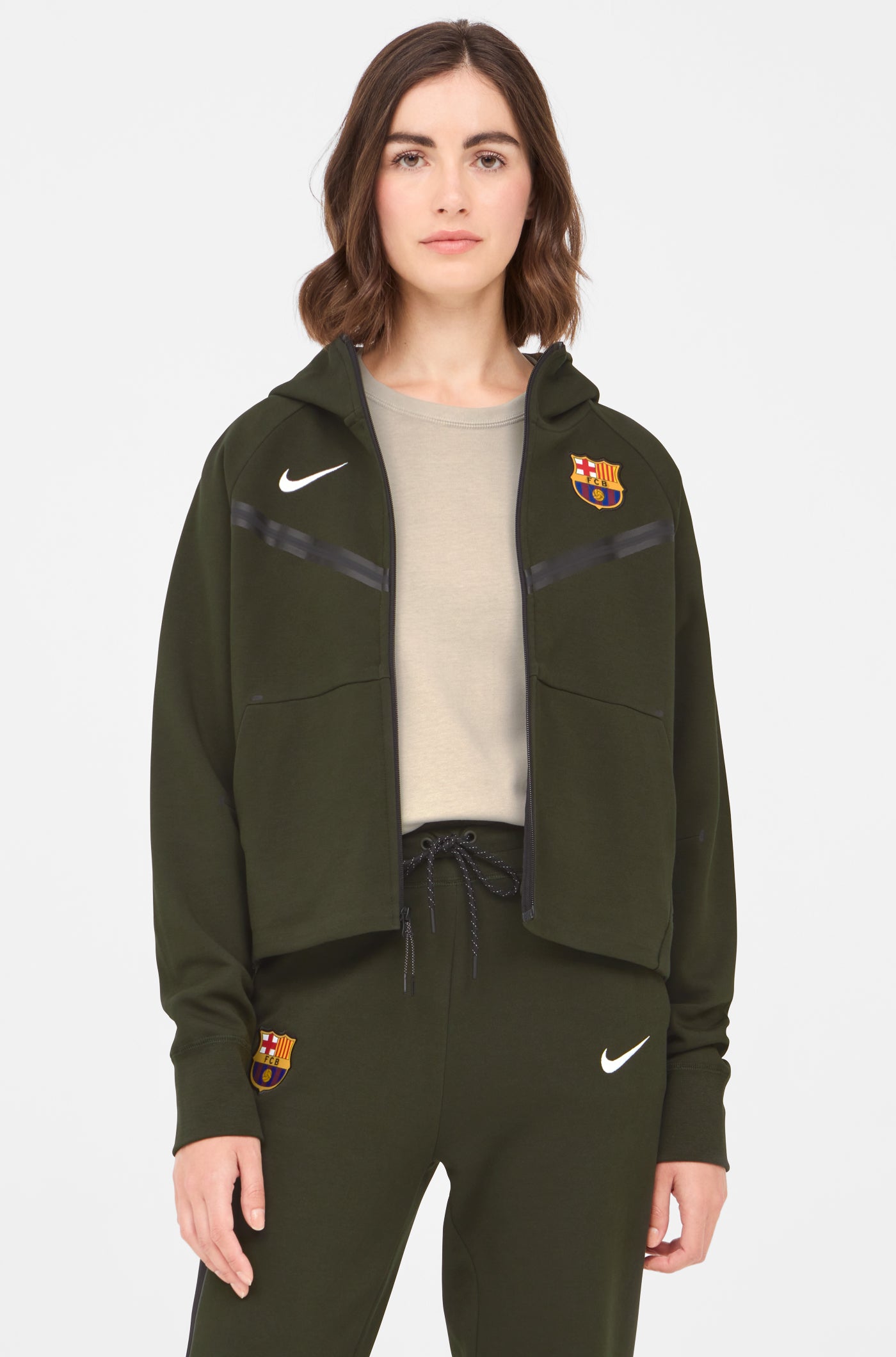 Jaqueta verda Barça Nike - Dona