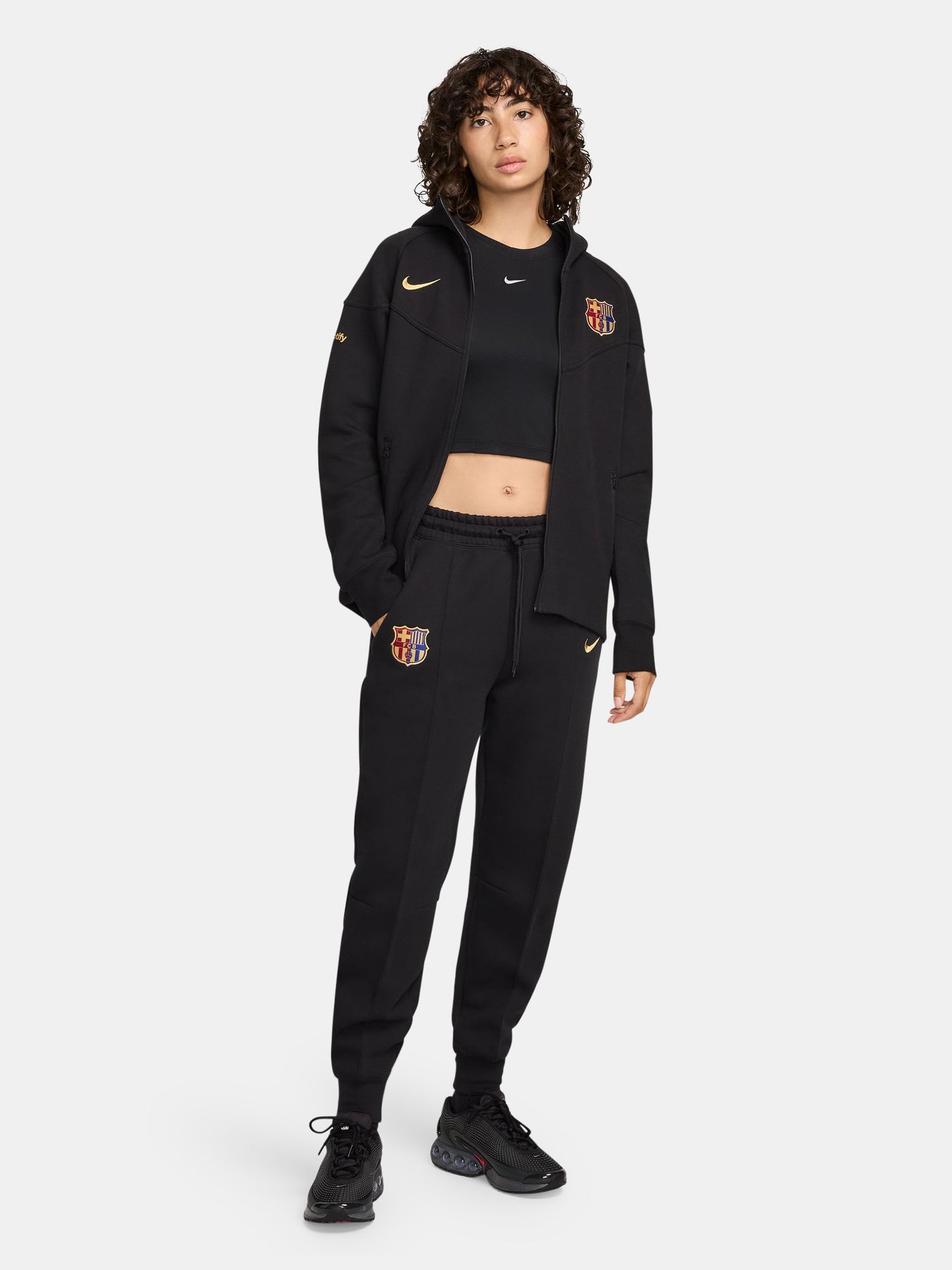  Pantalon écusson noir Barça Nike - Femme