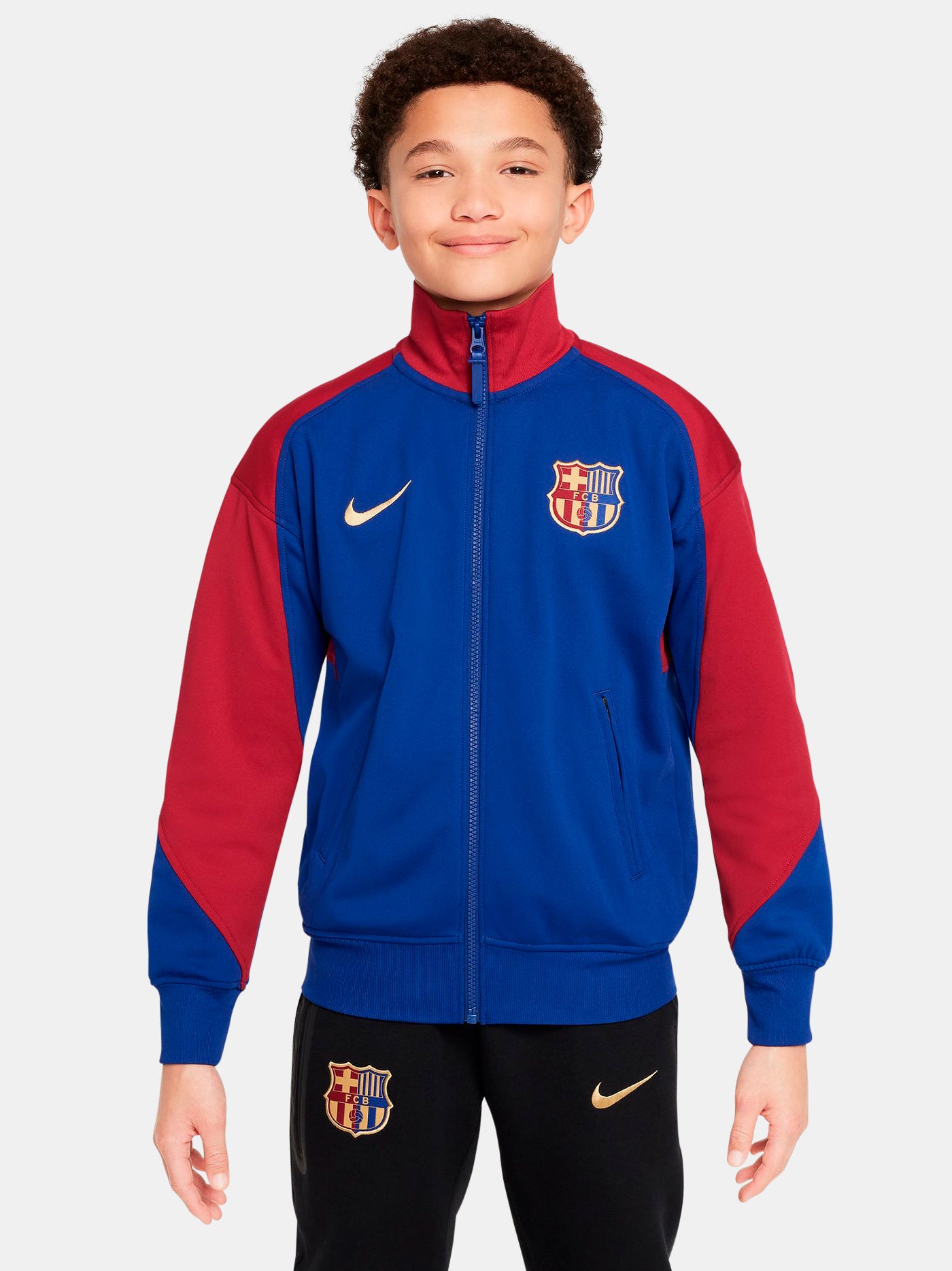 Chaqueta anthem Pre-Partido primera equipación FC Barcelona 24/25 - Junior