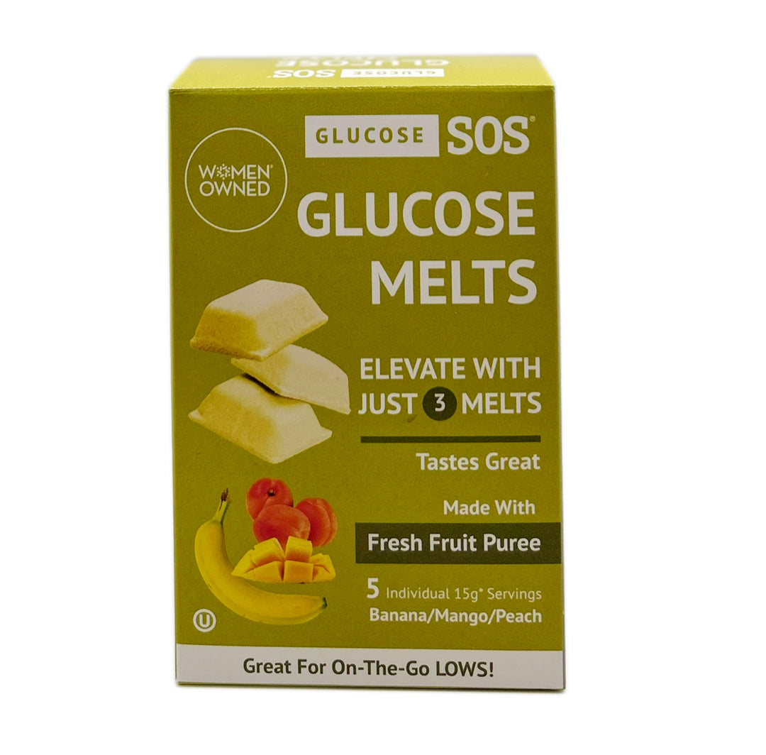 Banana Mango Peach Glucose Melts elevate low blood sugar with just 3 melts.